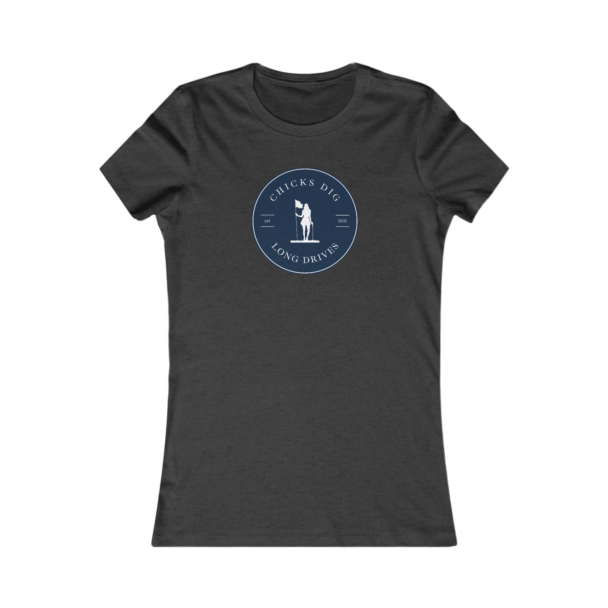 "Chicks Dig Long Drives" Ladies Golf Shirt