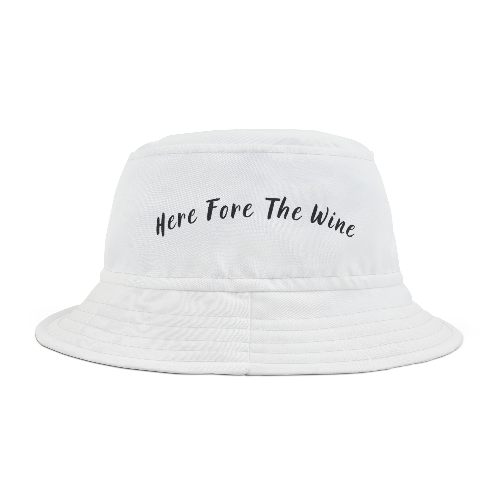 "Here Fore The Wine" - Golf Bucket Hat