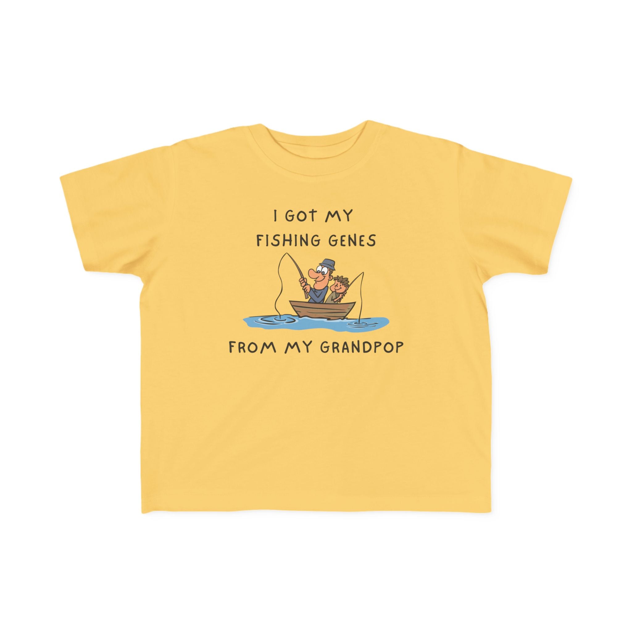 I Got My Fishing Genes From My Grandpop | Toddler Fishing Shirt