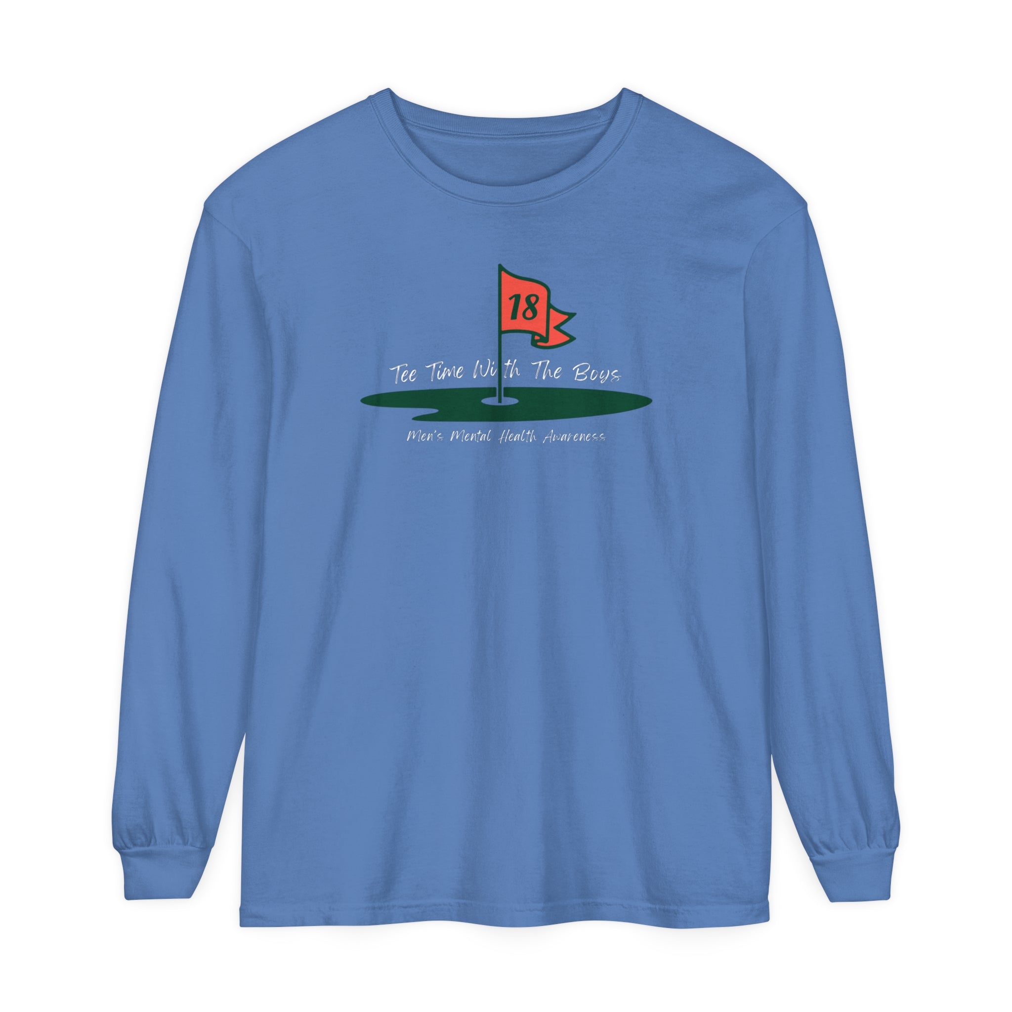 "Tee Time With The Boys, 18th Hole" - Long Sleeve Golf Shirt