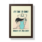 Pre Framed, Margate City, New Jersey- Retro Summer Wall Art - Dad Bod Summer