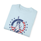"Lady Liberty Screaming Play Freebird" - America Shirt