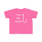 Fish, Nap, Repeat | Toddler Fishing Shirt