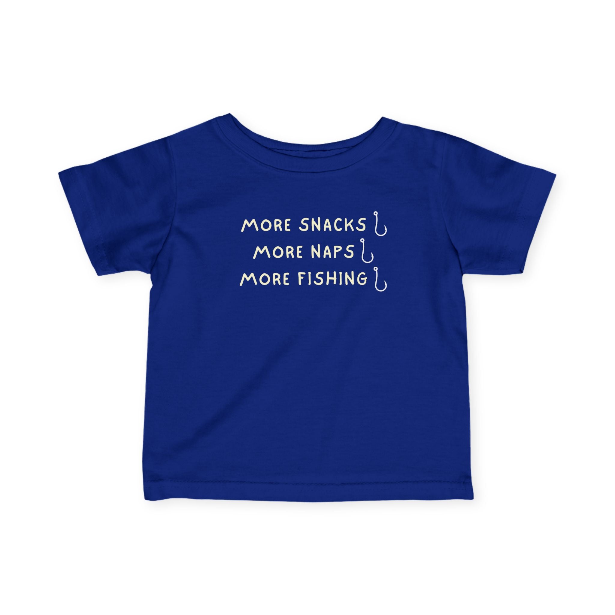 More Snacks, More Naps, More Fishing | Baby Fishing Shirts