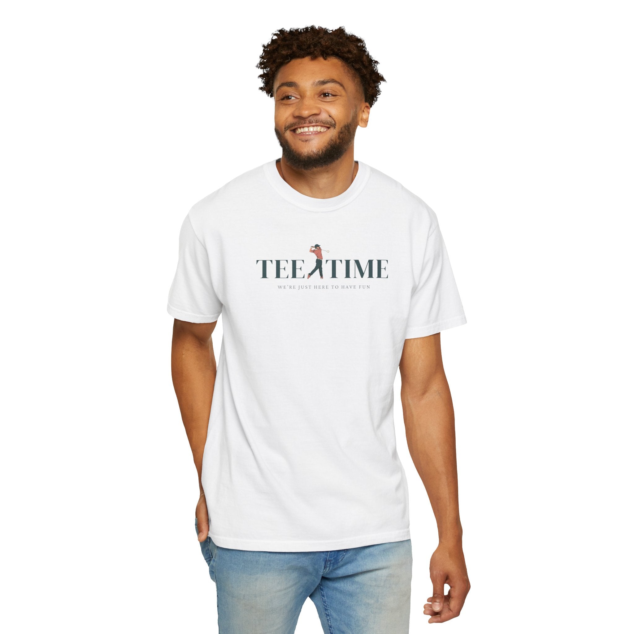 Tee Time: We're Just Here To Have Fun | Golf T Shirt