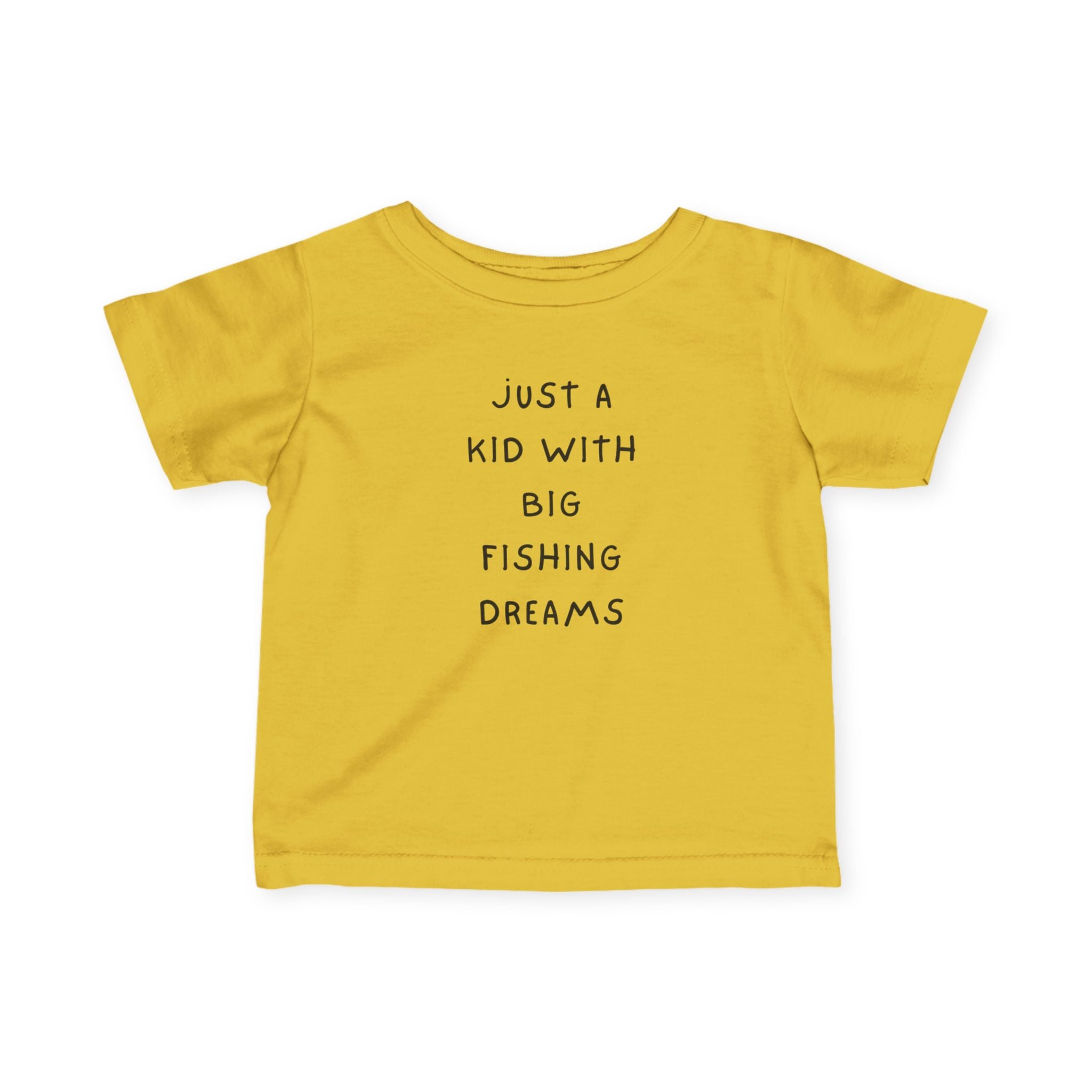 Just A Kid With Fishing Dreams | Baby Fishing Shirts