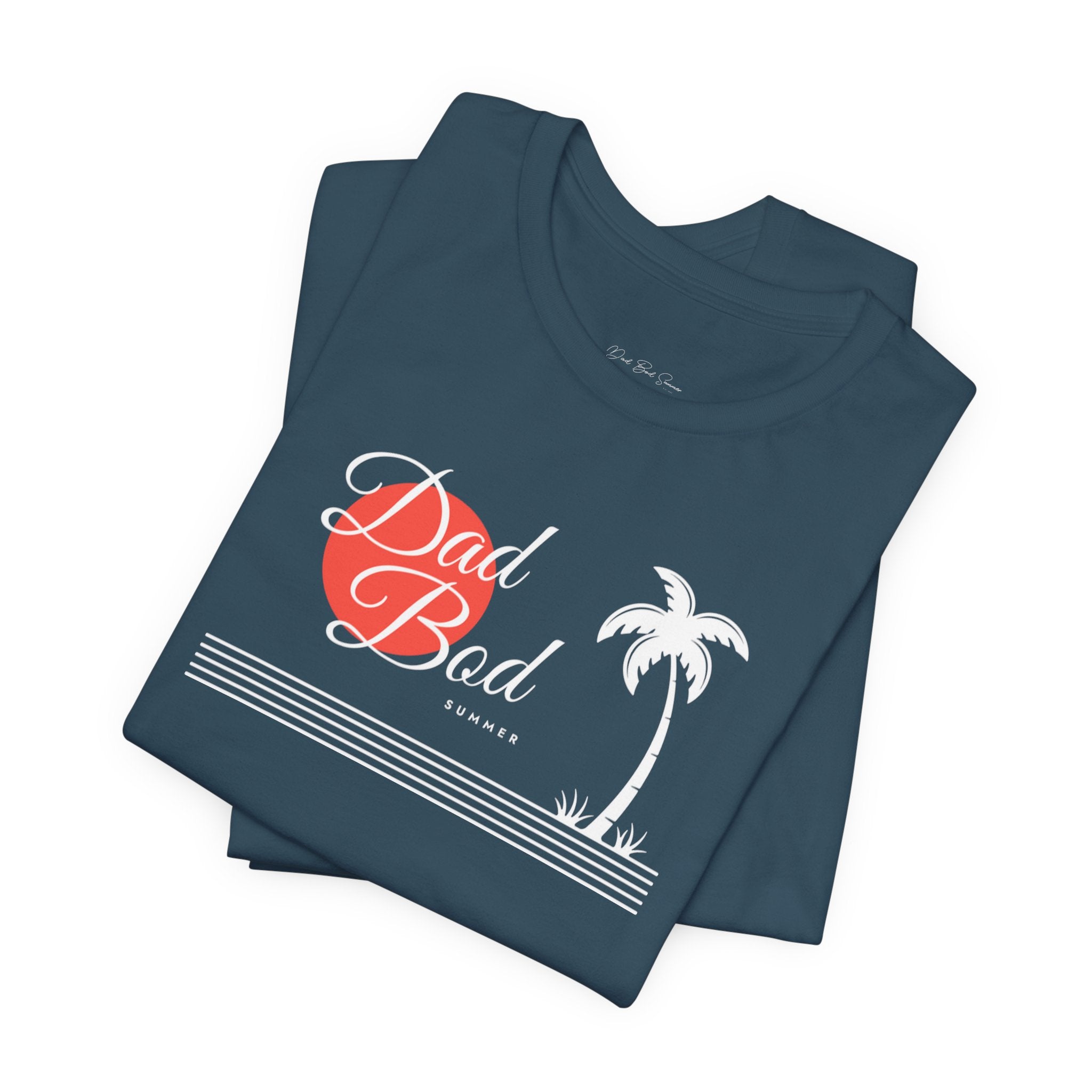 Dad Bod Summer Beach Tee - Palm Tree Shirt