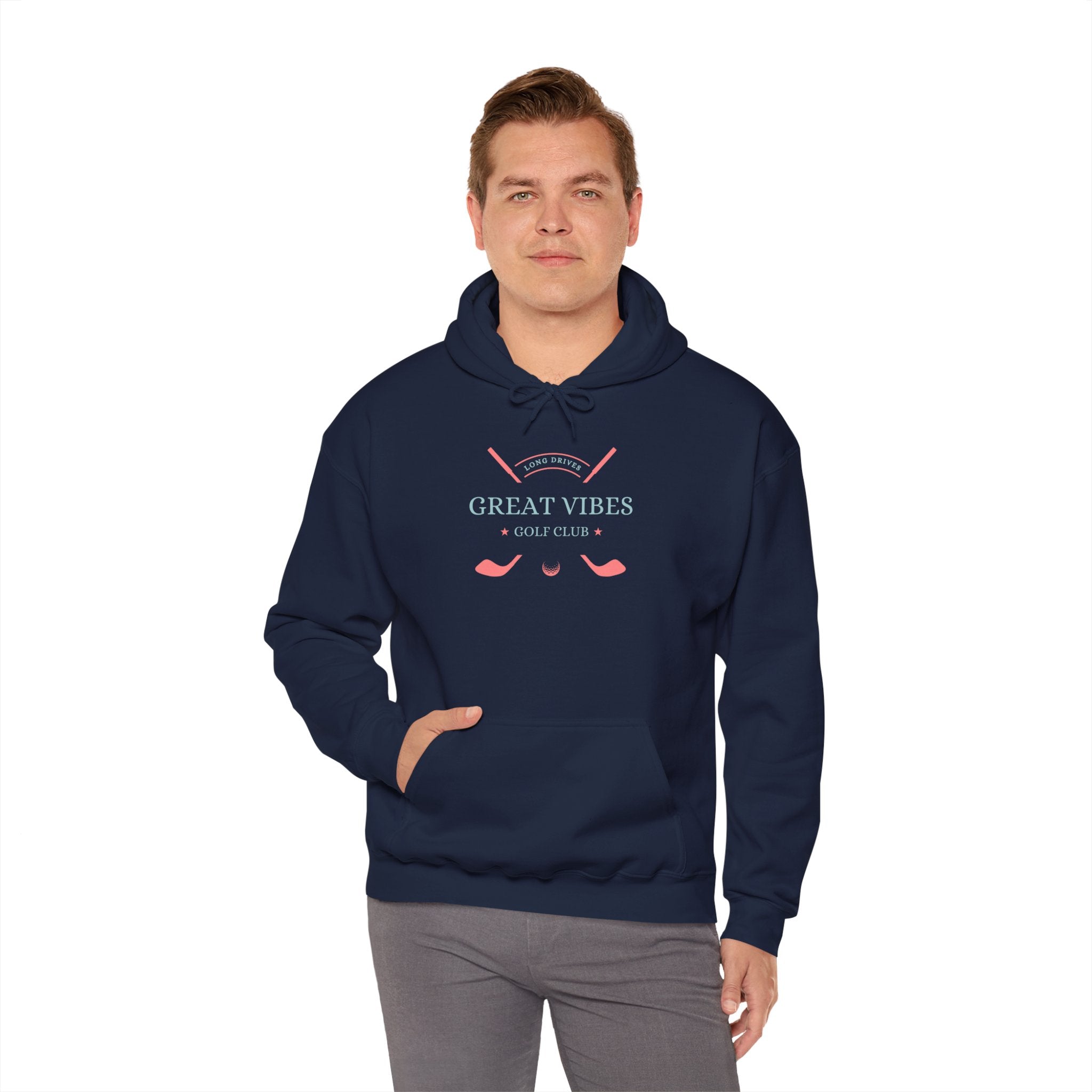 "Long Drives, Great Vibes Golf Club" - Golf Hoodie