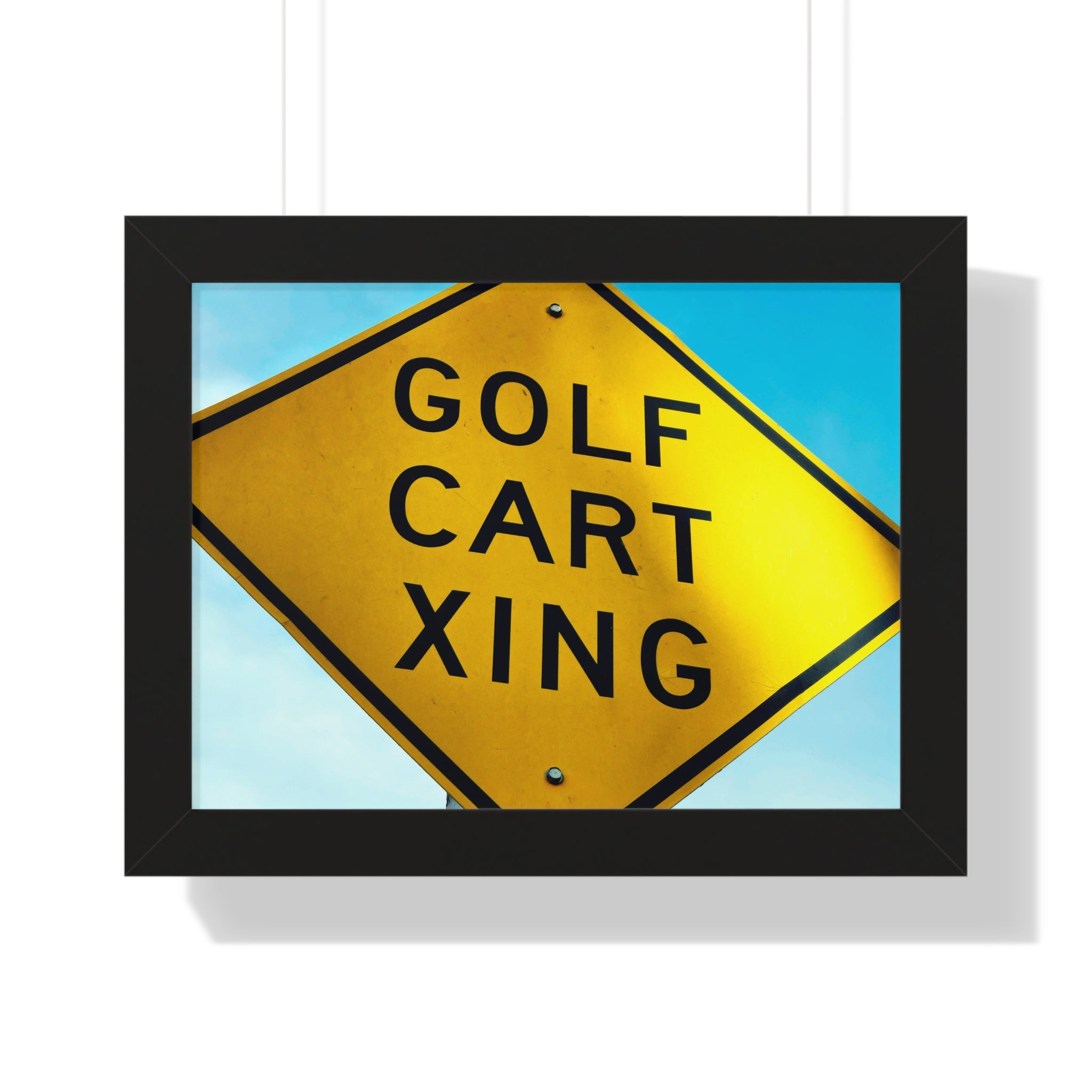 "Golf Cart Sign!" - Golf Wall Art