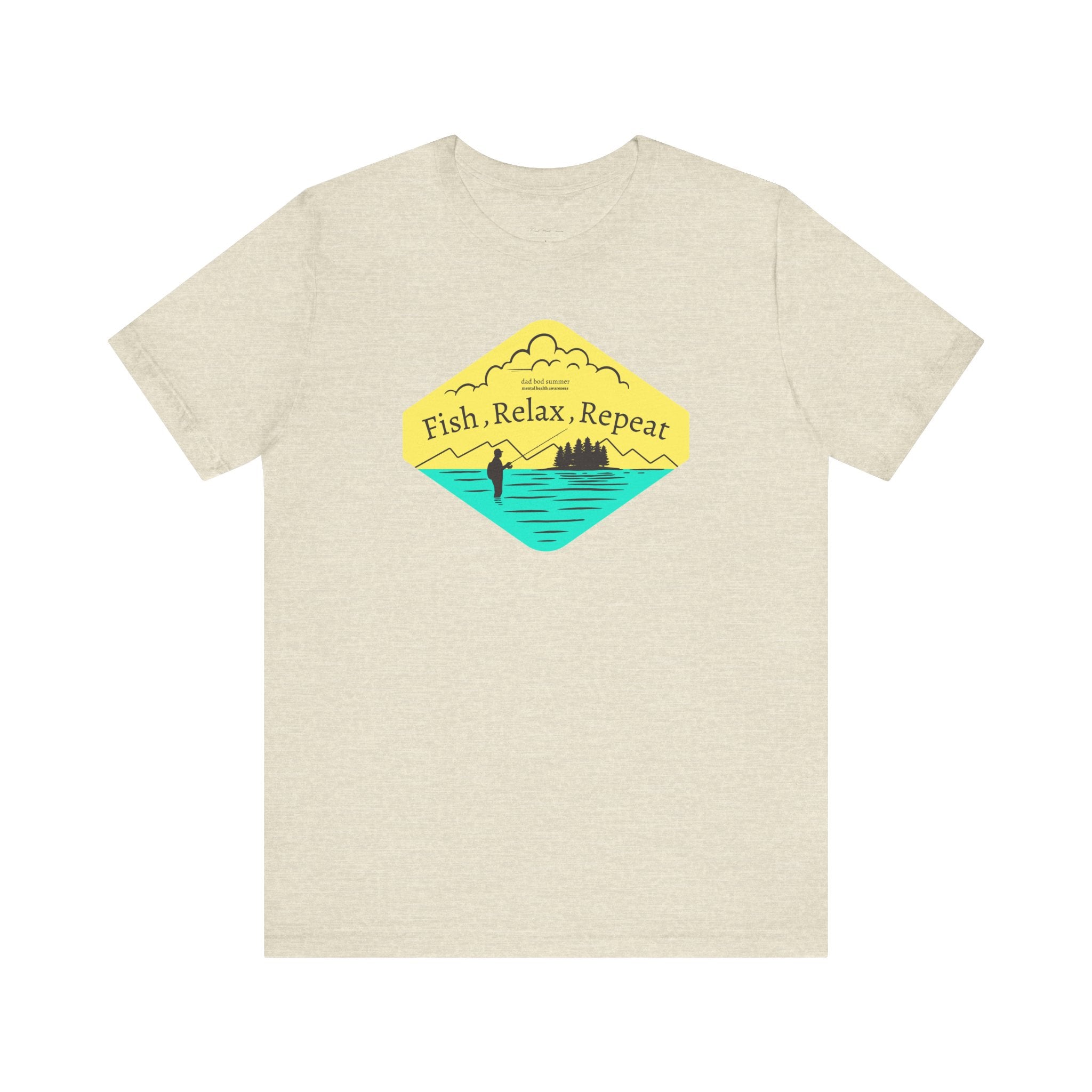 "Fish, Relax, Repeat" - Fishing T Shirts
