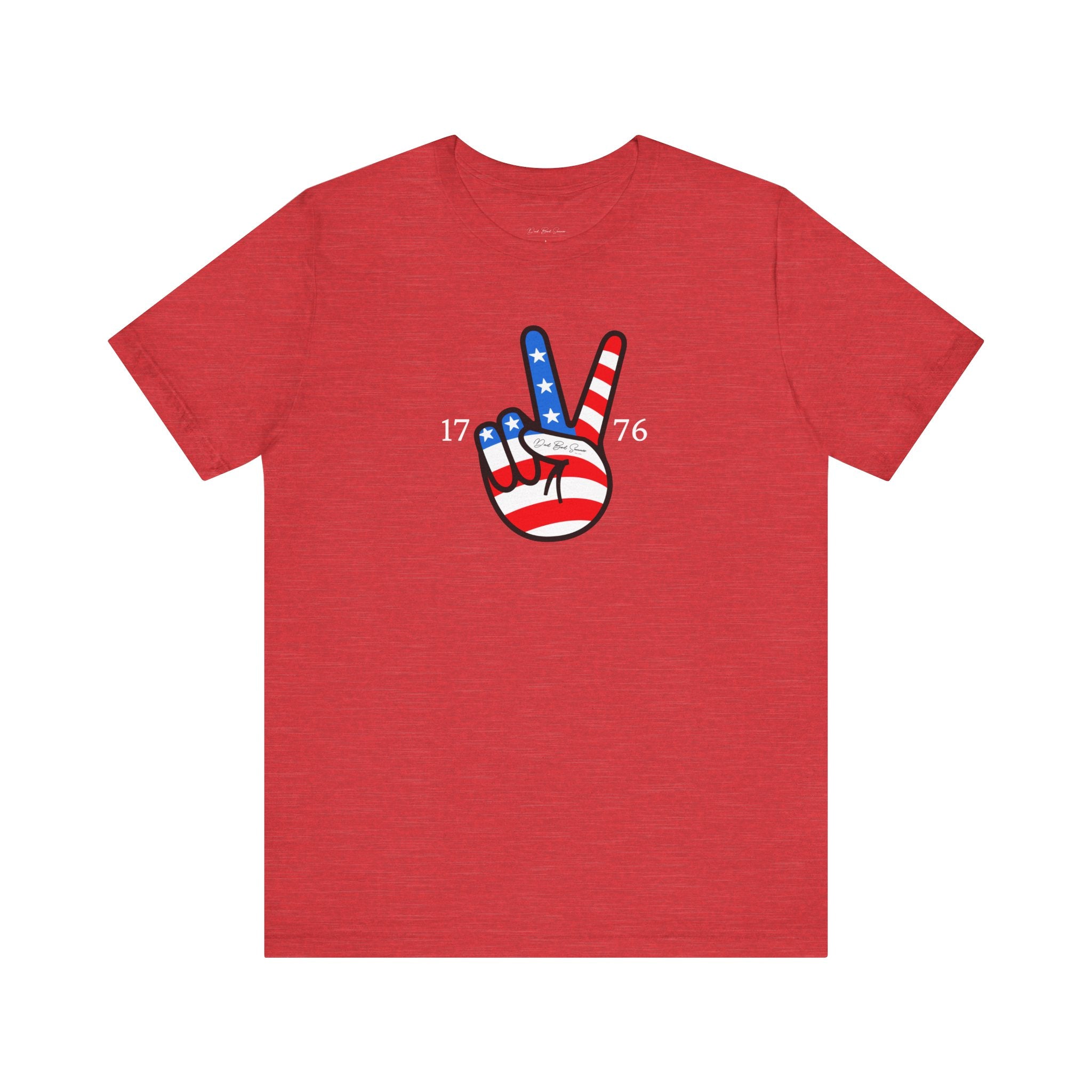 "1776 USA Flag Peace Sign Shirt" - 4th Of July Shirt