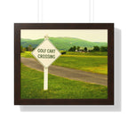"Golf Cart Crossing" - Golf Wall Art