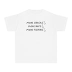 More Snacks, More Naps, More Fishing | Kids Fishing Shirt
