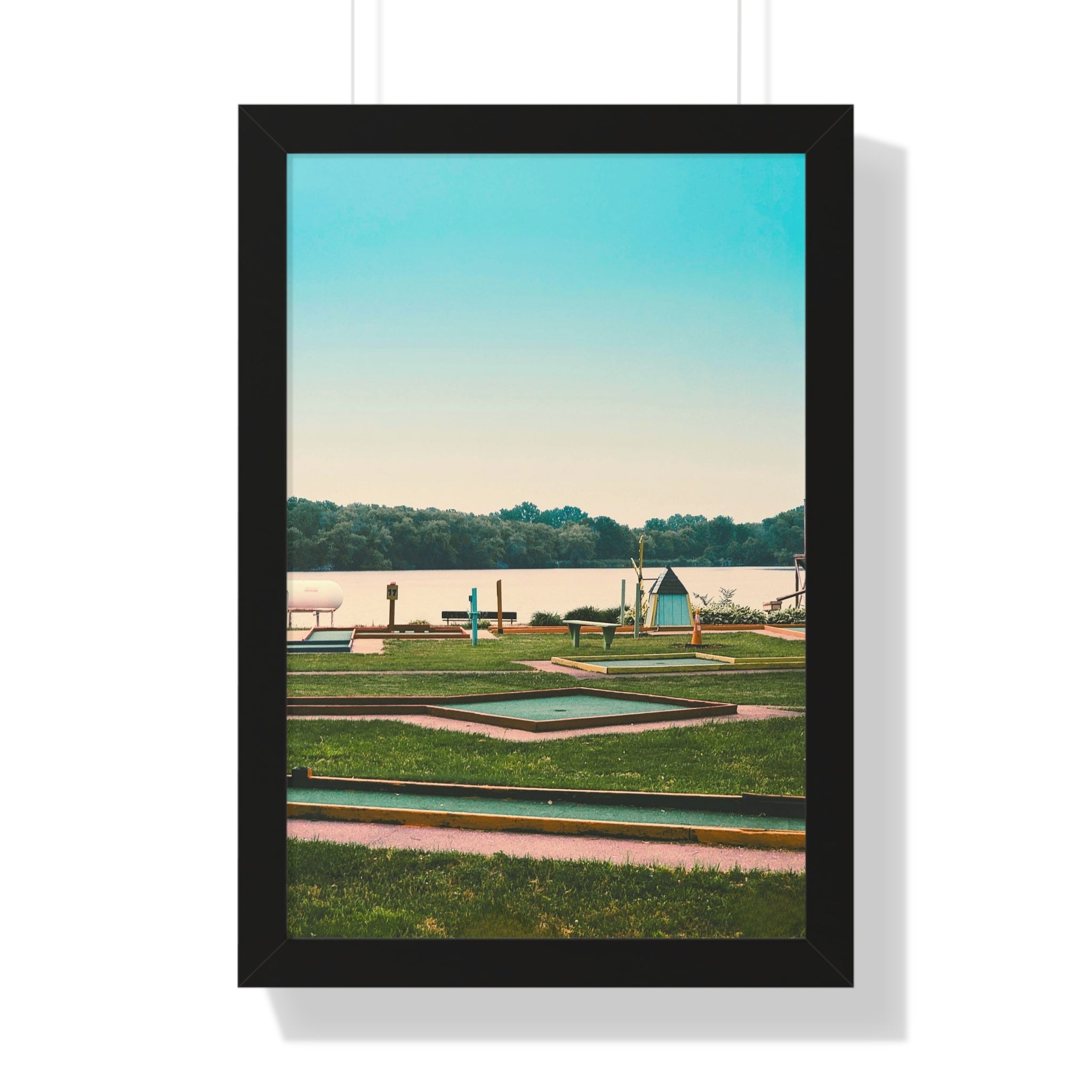 "Mini Golf Course On The Water" - Golf Wall Art