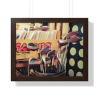 "Golf Clubs At A Record Store" - Golf Wall Art