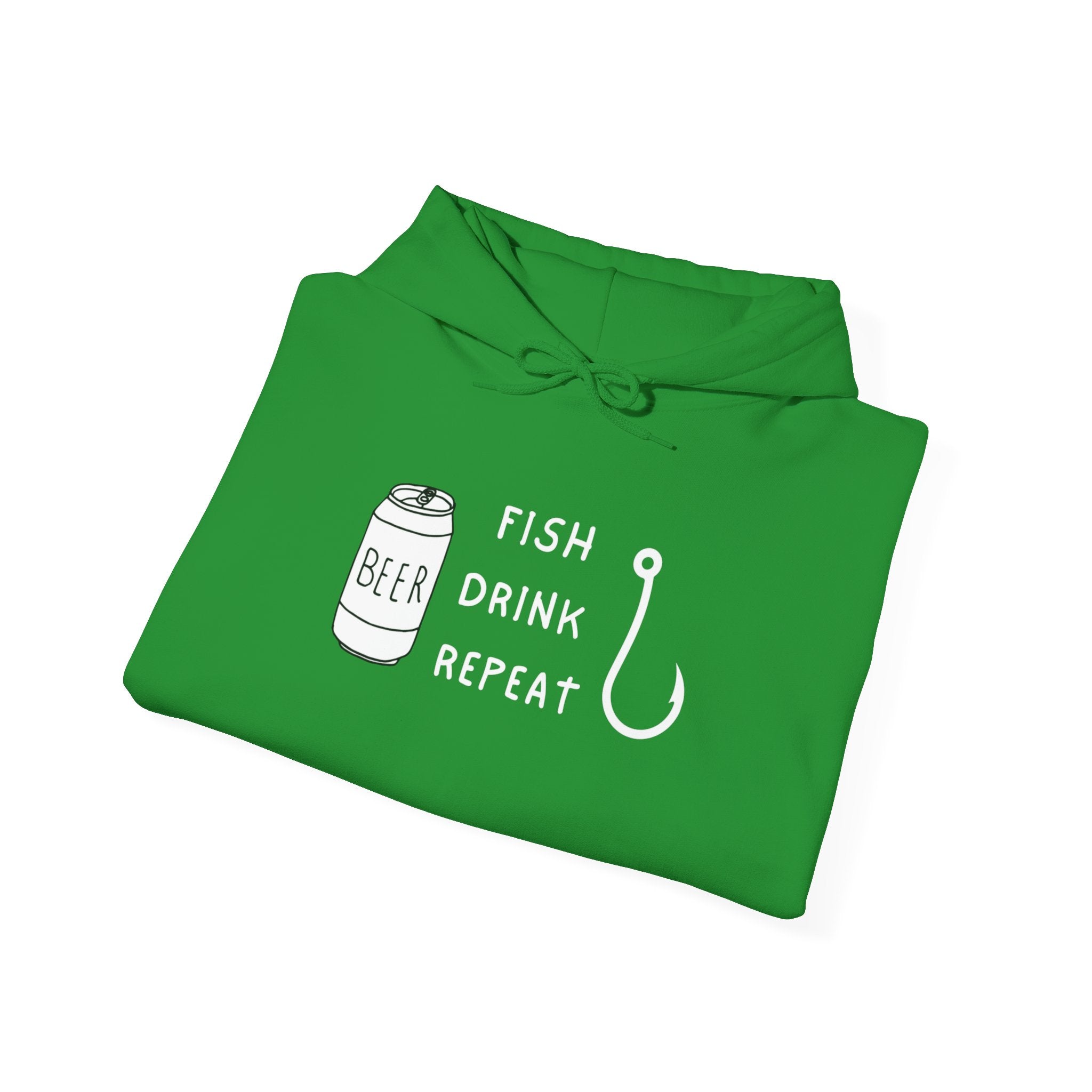 "Fish Drink Repeat" - Fishing Hoodie