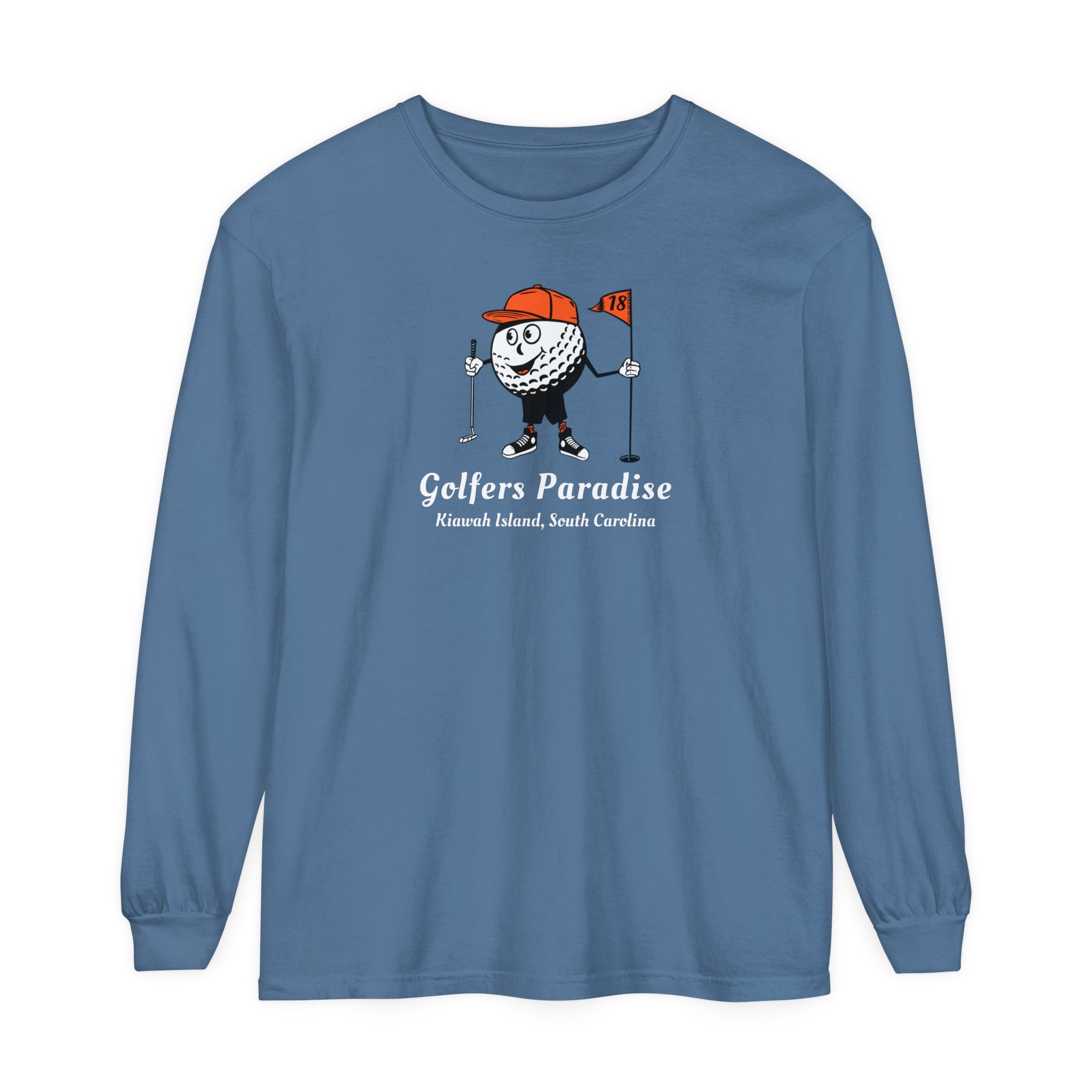 "Kiawah Island South Carolina, Golfers Paradise" - Long Sleeve Golf Shirt