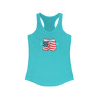"1776 USA Women's Slim Fit Tank Top" - Ladies Tank Top