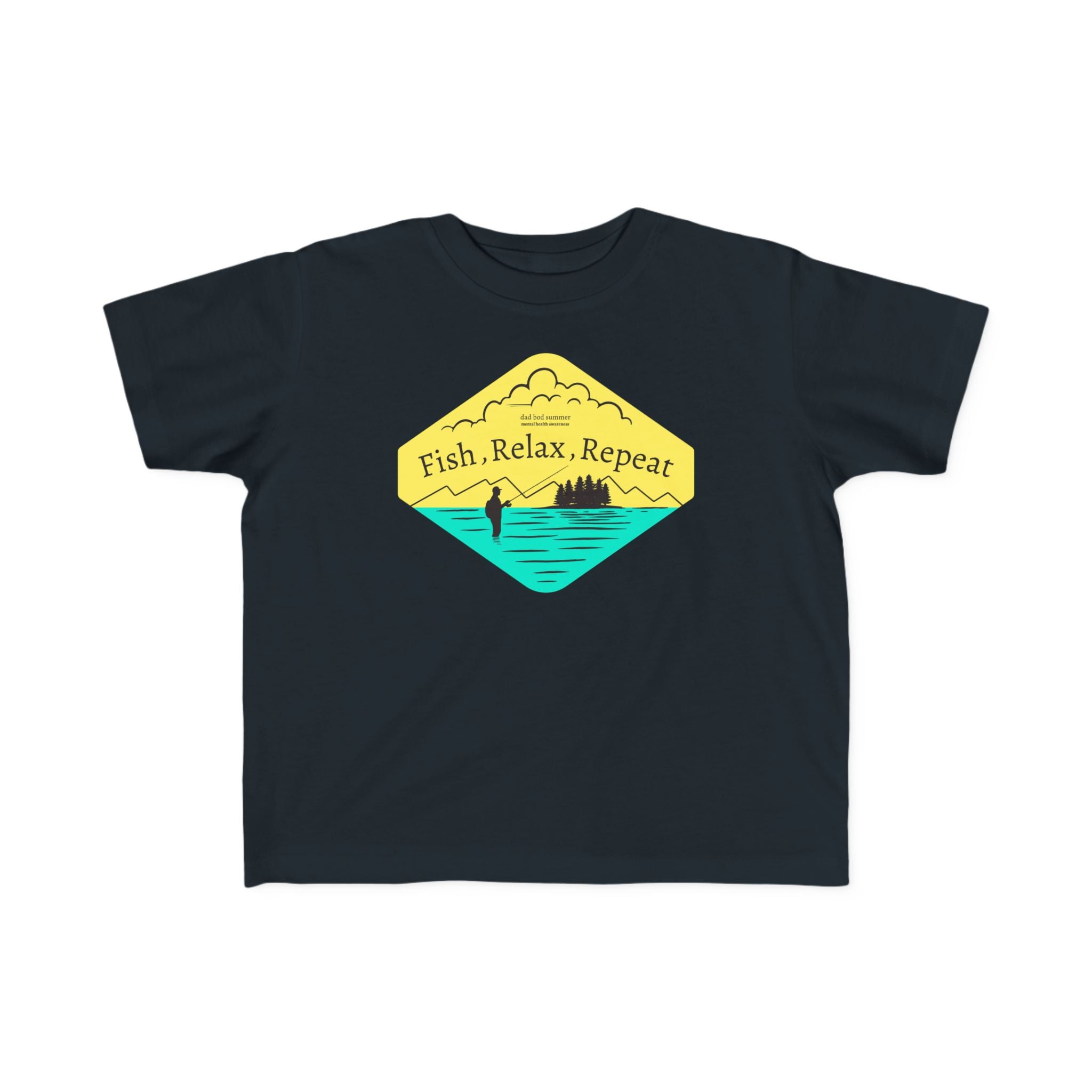 Fish Relax Repeat | Toddler Fishing Shirt