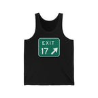 "Sea Isle City, Exit 17 Tank Top" - Beach Tank Top
