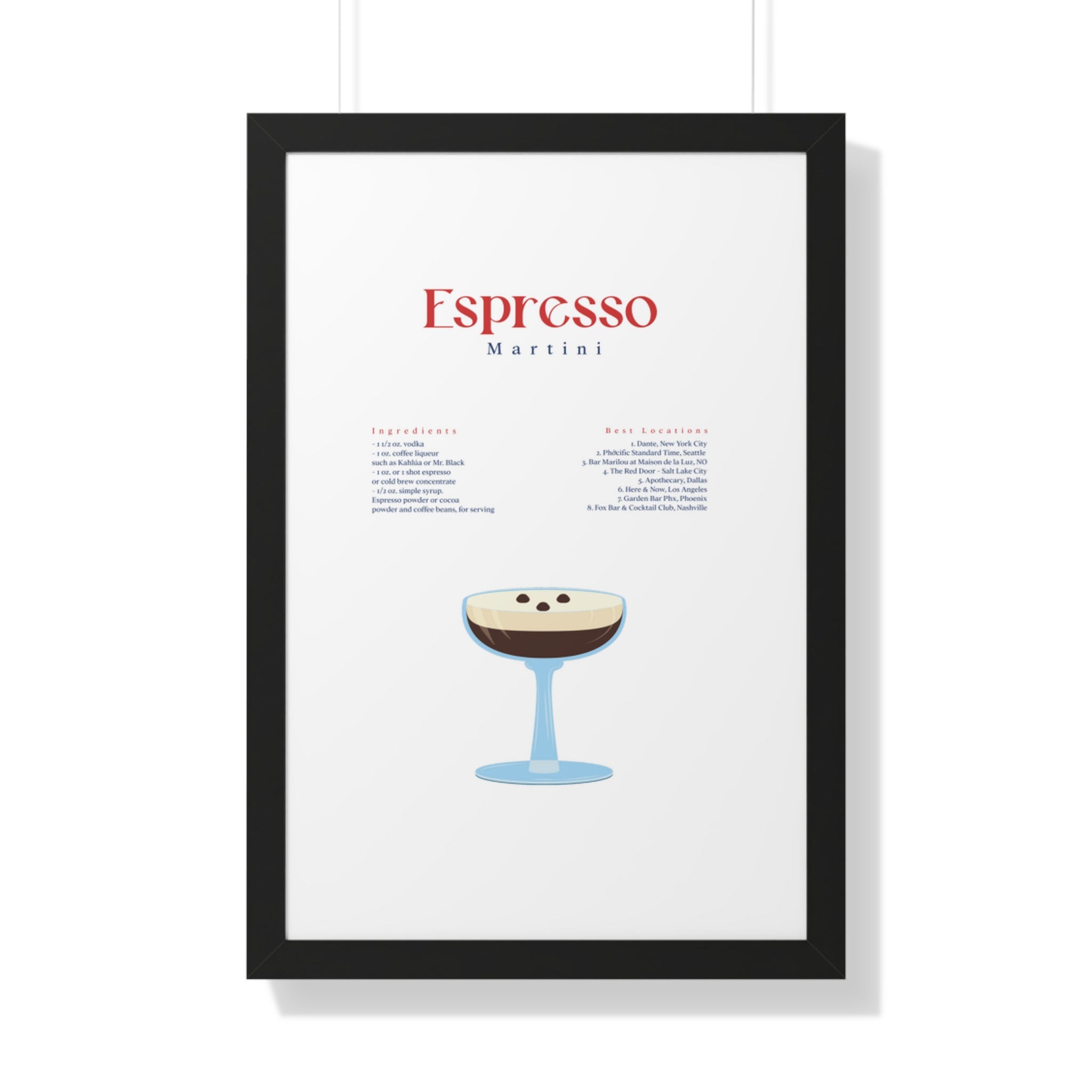 Espresso Martini Wall Art - Espresso Martini Art - Espresso Martini Clip Art