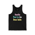 "Smile You're In Sea Isle Tank Top" - Beach Tank Tops