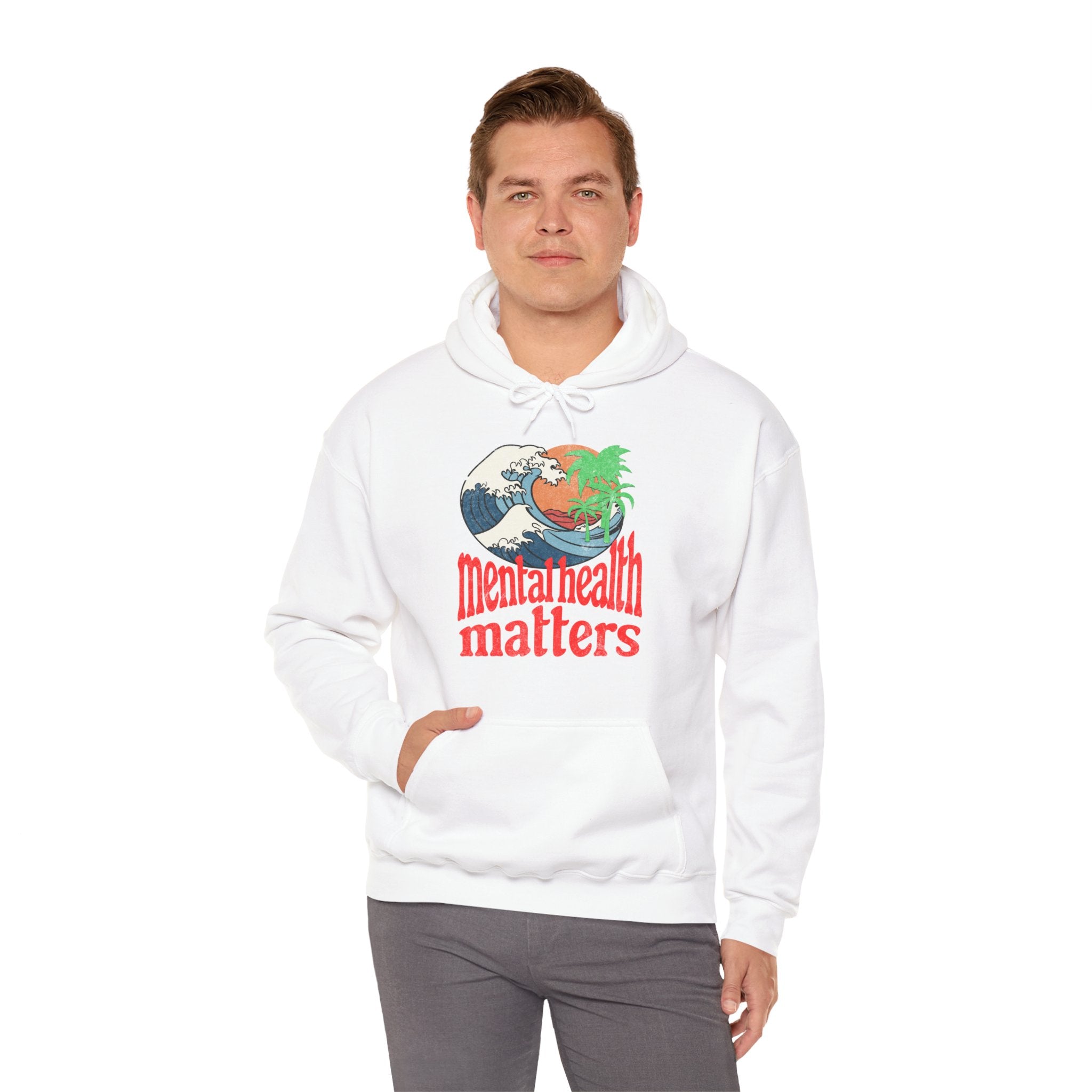 Mental Health Matters Ocean Waves Hoodie | Mental Health Hoodies