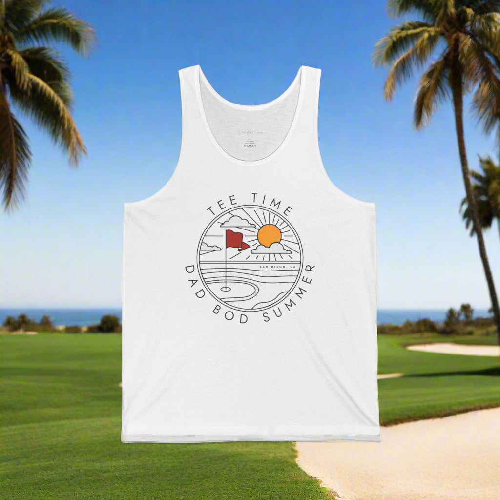"San Diego Golf Tee Time" - Golf Tank Tops