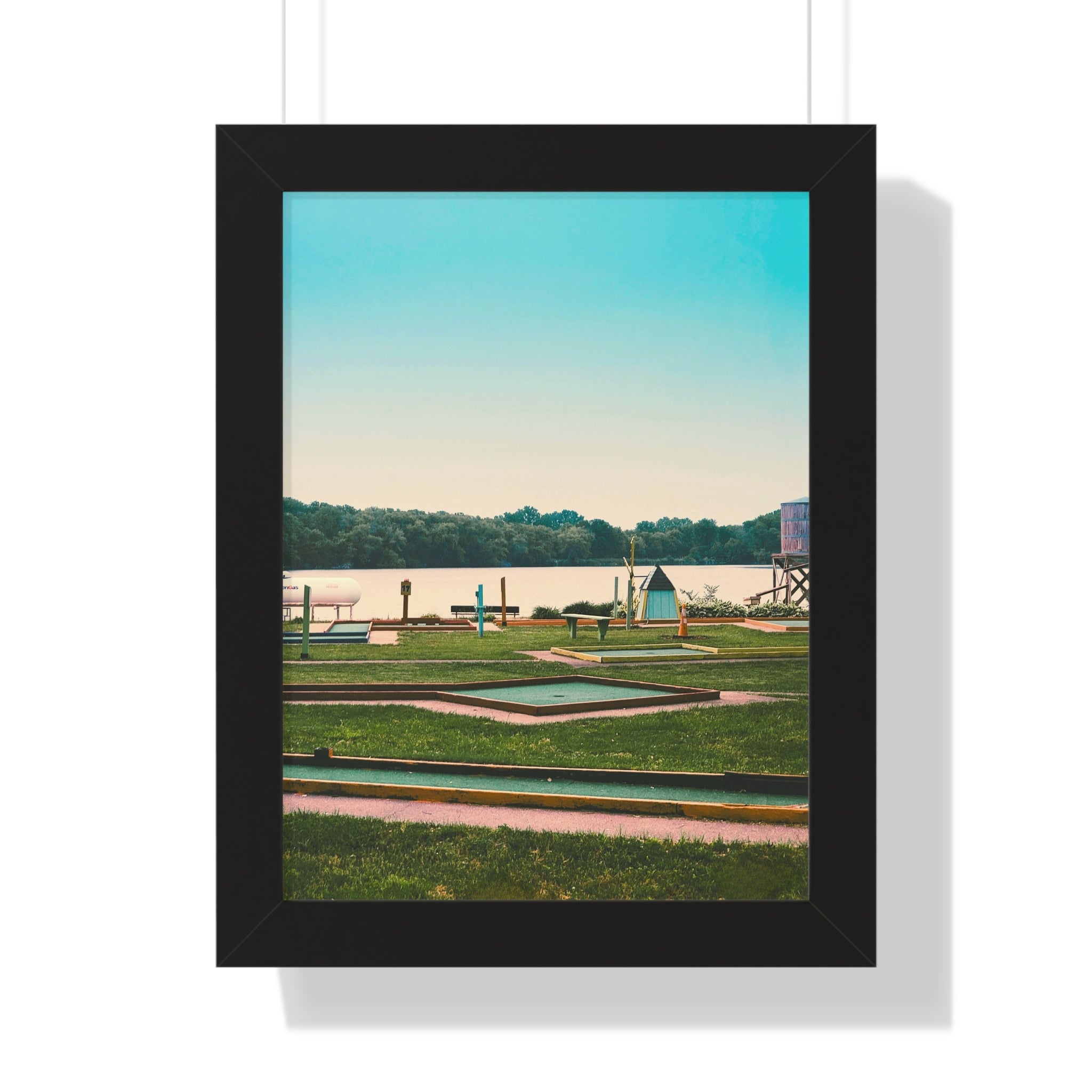 "Mini Golf Course On The Water" - Golf Wall Art