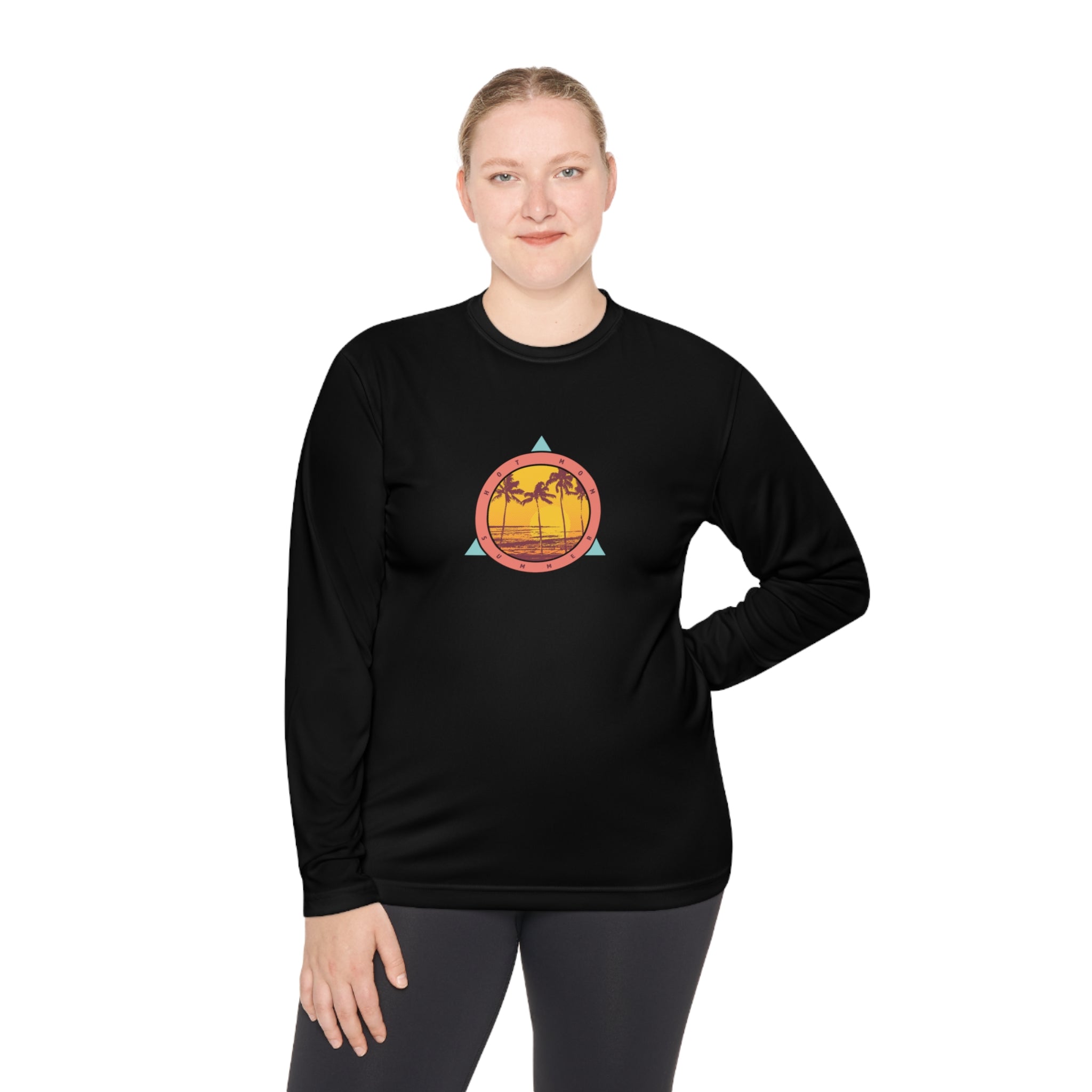 "Hot Mom Summer" Lightweight Long Sleeve Tee - Dad Bod Summer