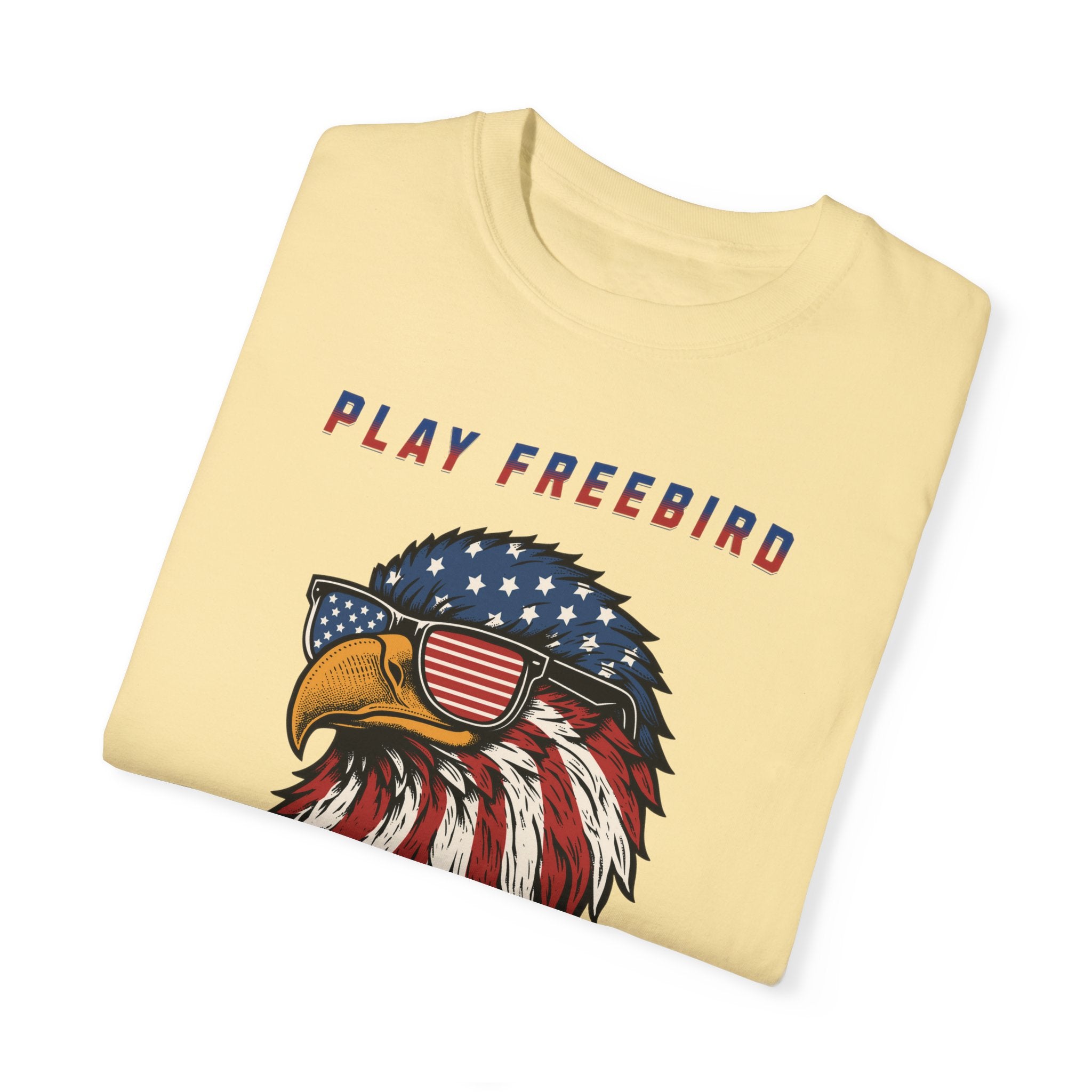 "American Bald Eagle Playing FreeBird" - America Shirt