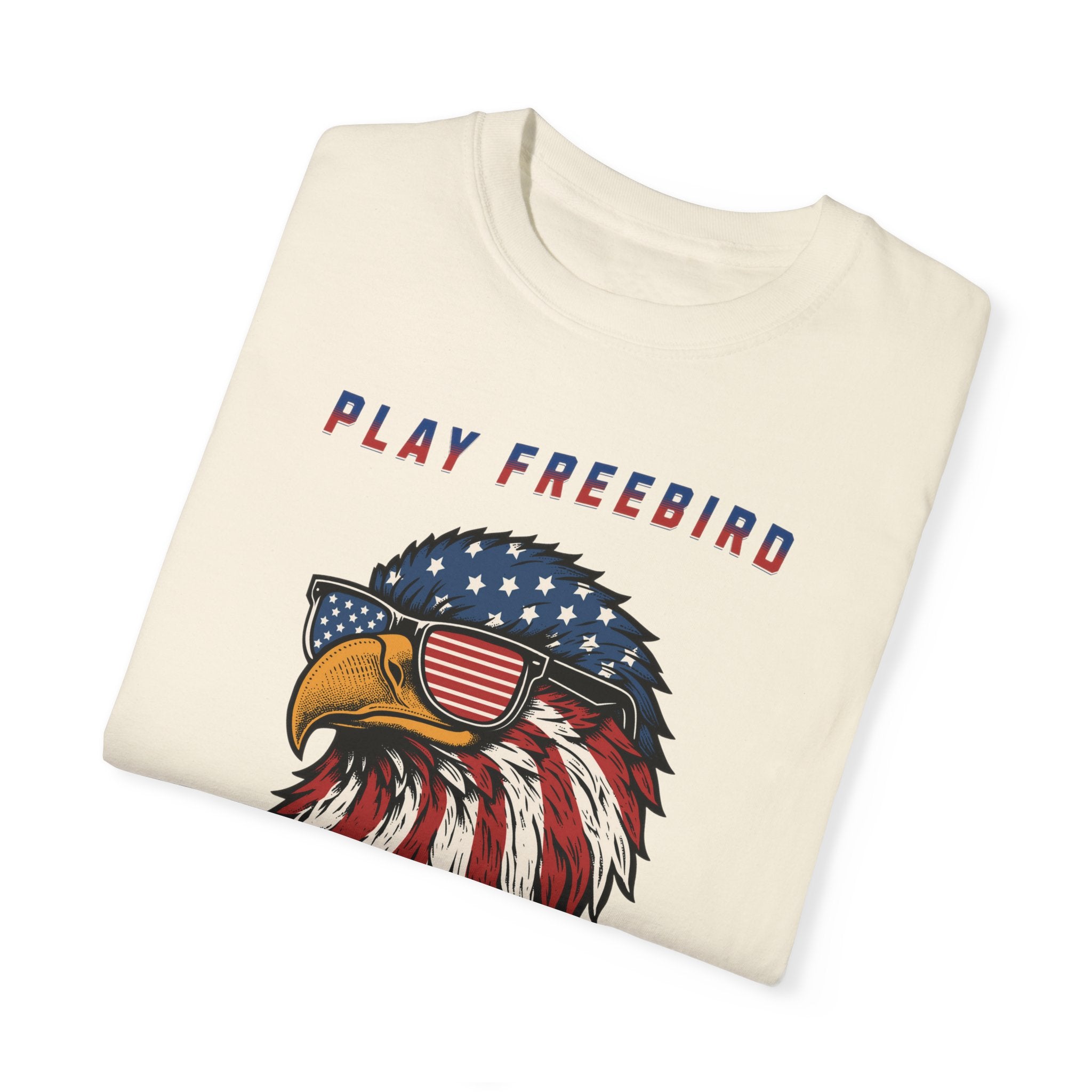"American Bald Eagle Playing FreeBird" - America Shirt