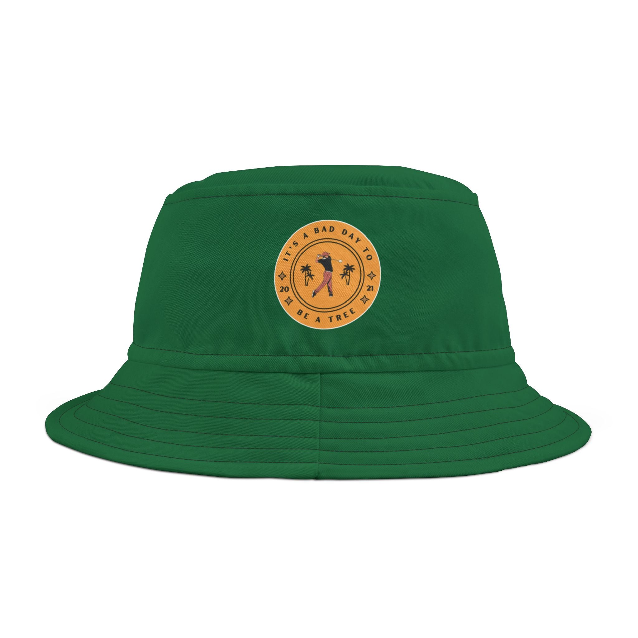"Bad Golfer Gift: A Bad Day To Be A Tree" - Golf Bucket Hat