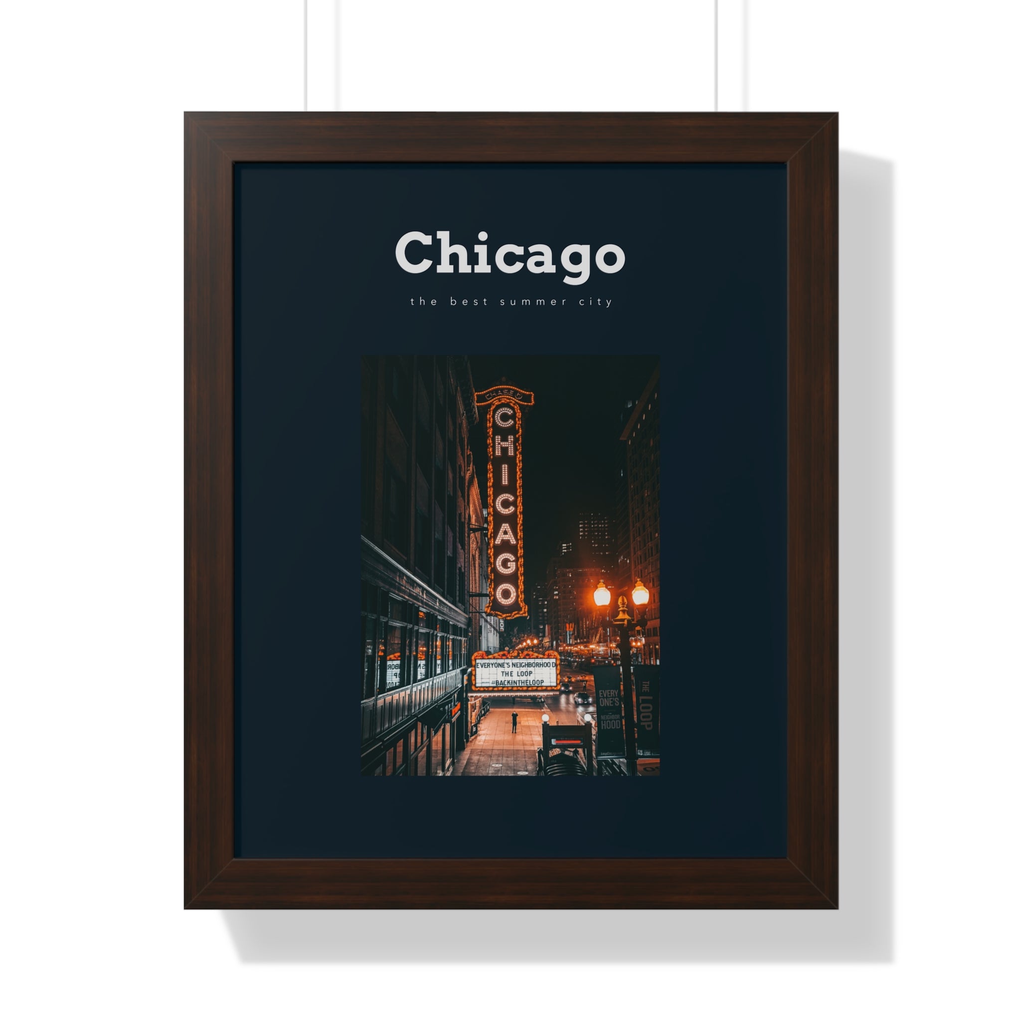 "The Best Summer City" - Chicago Wall Art - Chicago CIty Wall Art