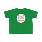 "My Dad Peaked in Little League" - Toddler Baseball Shirt