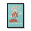 Sea Isle City, New Jersey- Summer Wall Art Framed - Dad Bod Summer