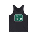 "Sea Isle City, Exit 17 Tank Top" - Beach Tank Top