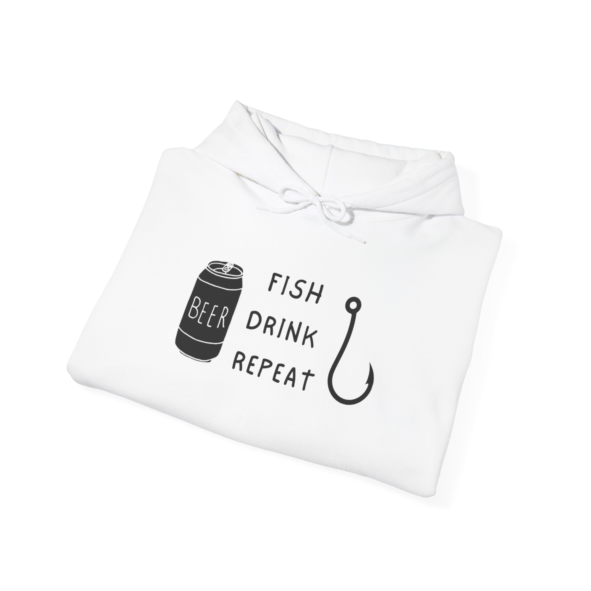 "Fish Drink Repeat" - Fishing Hoodie