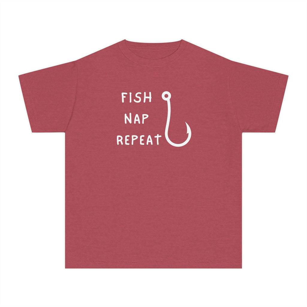 Fish Nap Repeat | Kids Fishing Shirt