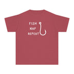 Fish Nap Repeat | Kids Fishing Shirt