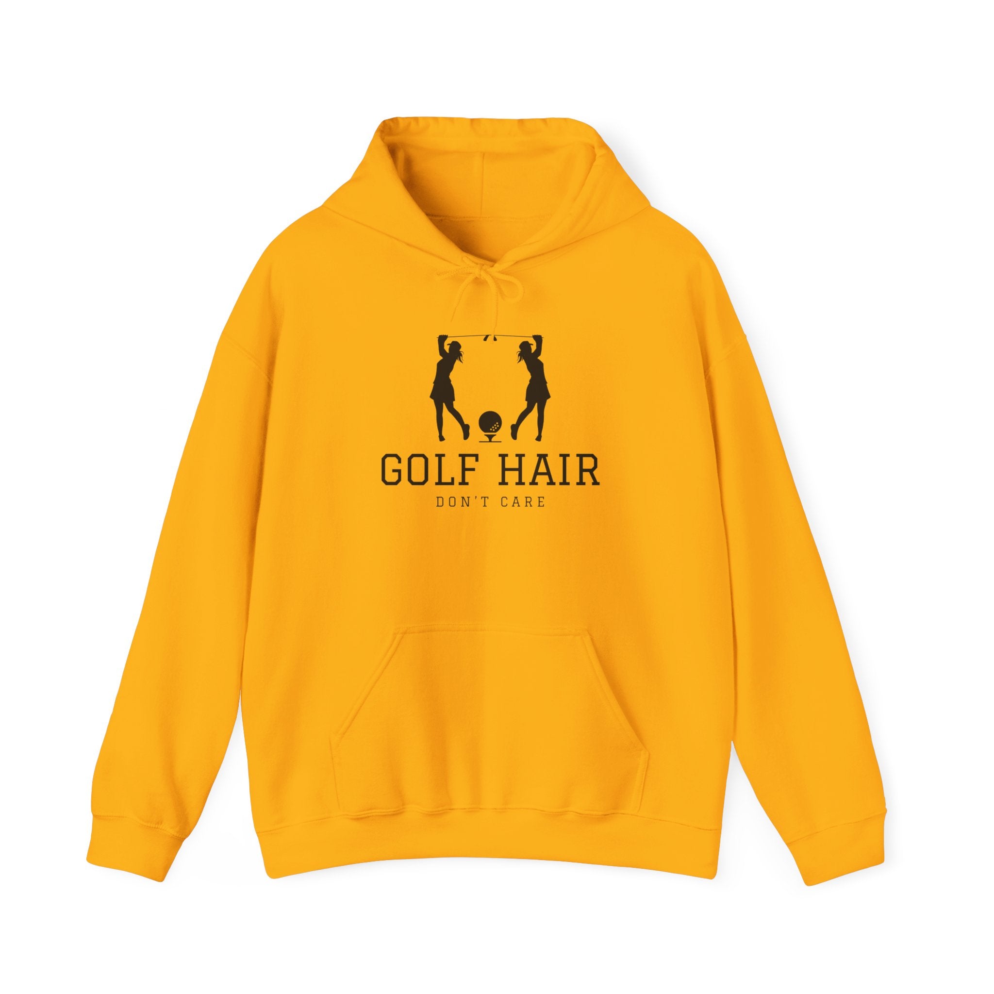"Women's Golf Hoodie: Golf Hair Don't Care" - Golf Hoodie