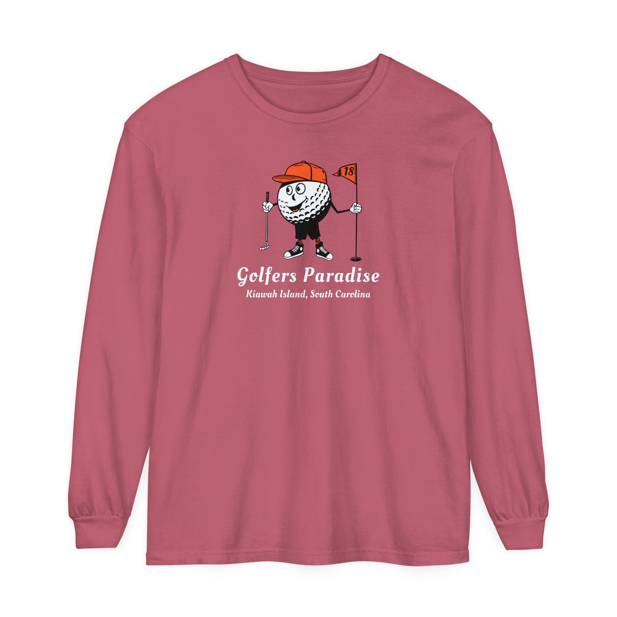 "Kiawah Island South Carolina, Golfers Paradise" - Long Sleeve Golf Shirt