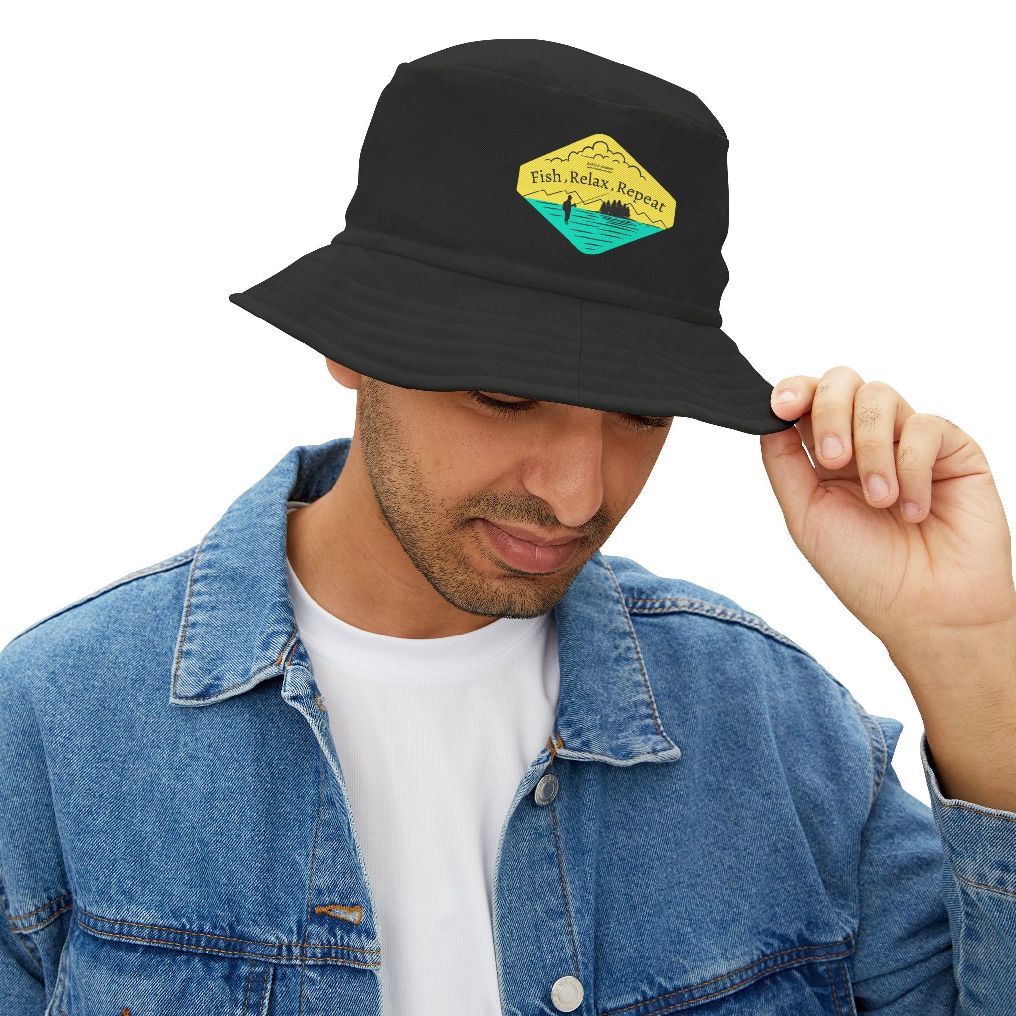 "Fish, Relax, Repeat" - Fishing Bucket Hats