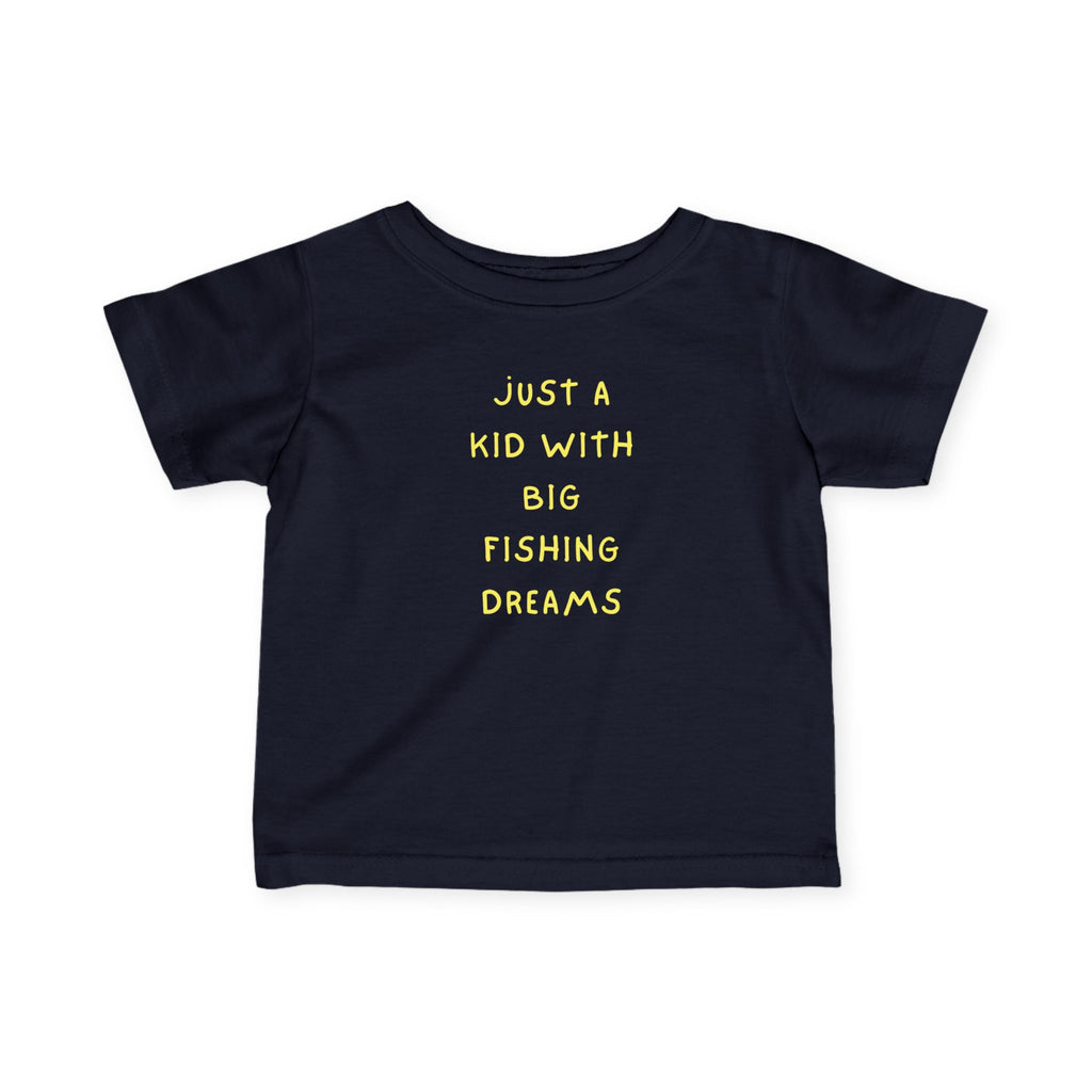 Just A Kid With Fishing Dreams | Baby Fishing Shirts