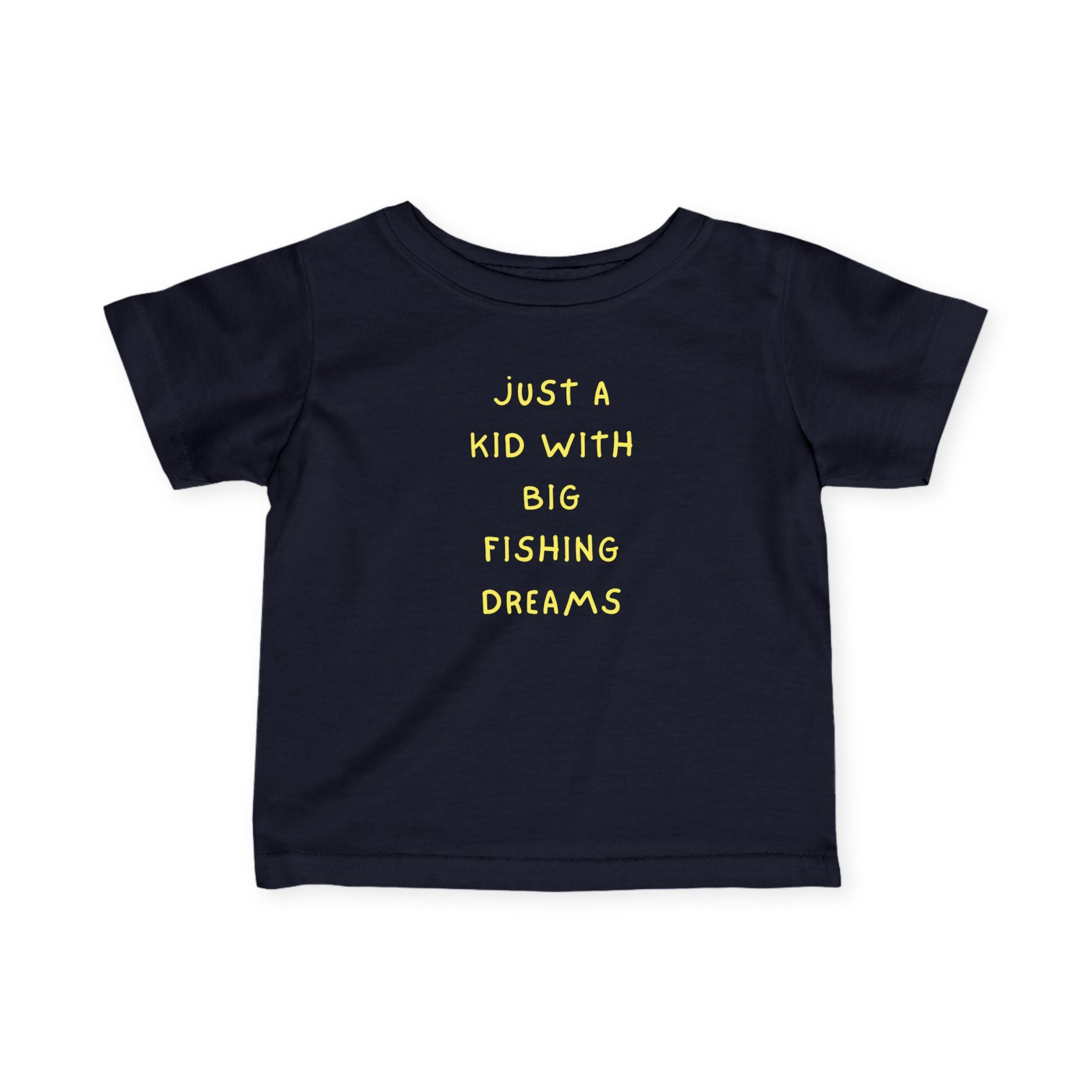 Just A Kid With Fishing Dreams | Baby Fishing Shirts