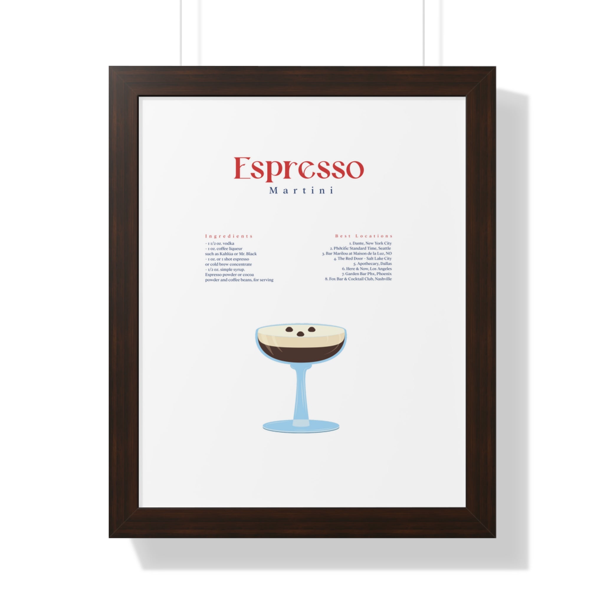 Espresso Martini Wall Art - Espresso Martini Art - Espresso Martini Clip Art
