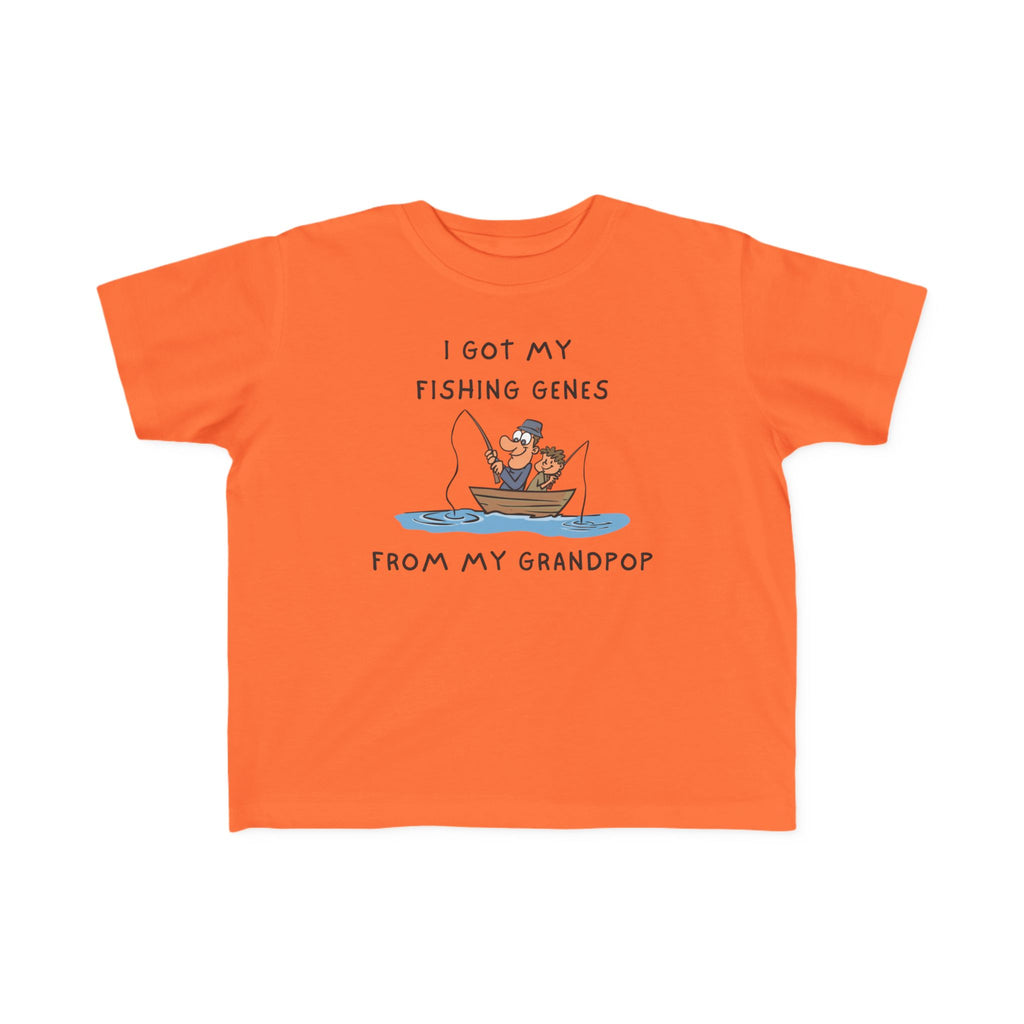 I Got My Fishing Genes From My Grandpop | Toddler Fishing Shirt