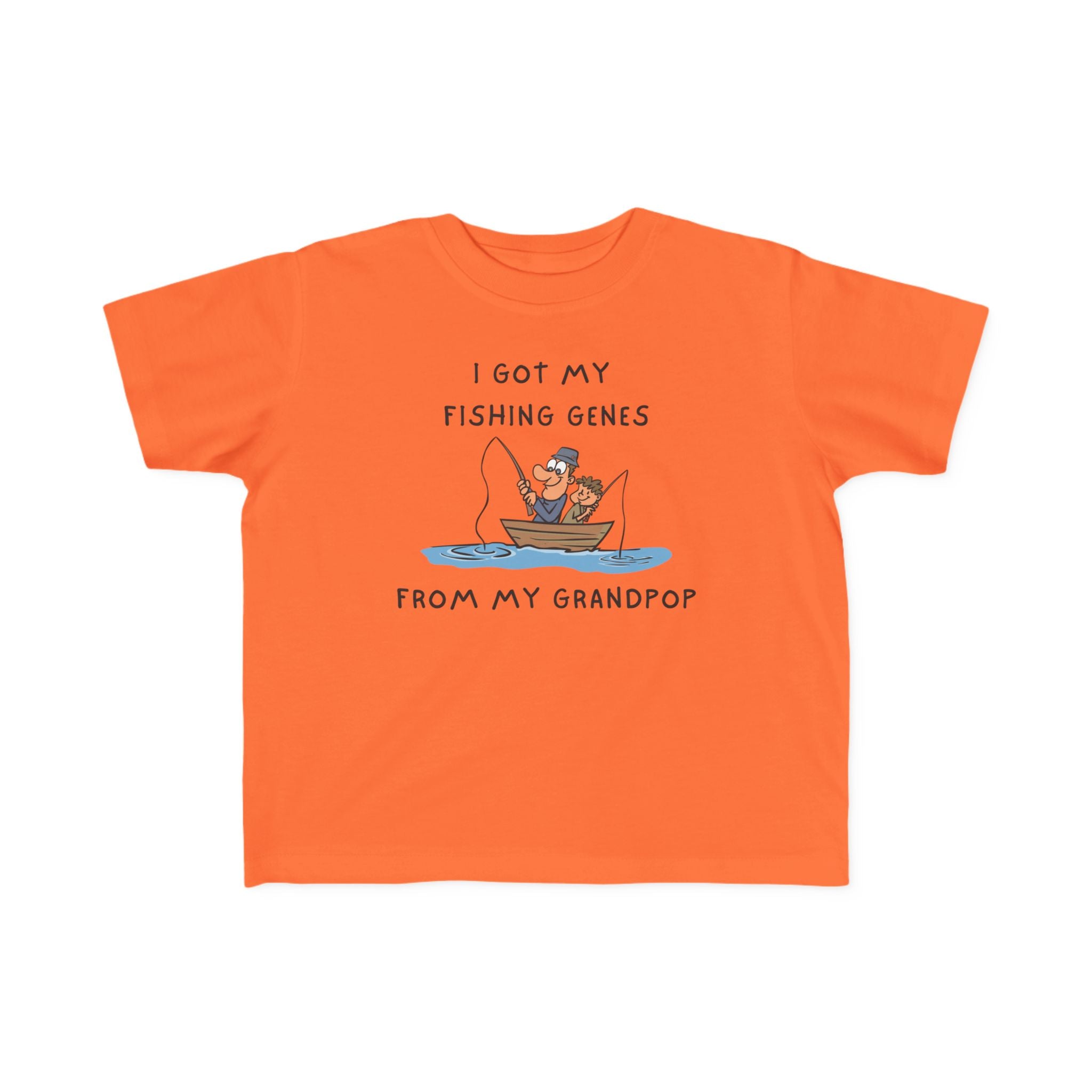 I Got My Fishing Genes From My Grandpop | Toddler Fishing Shirt