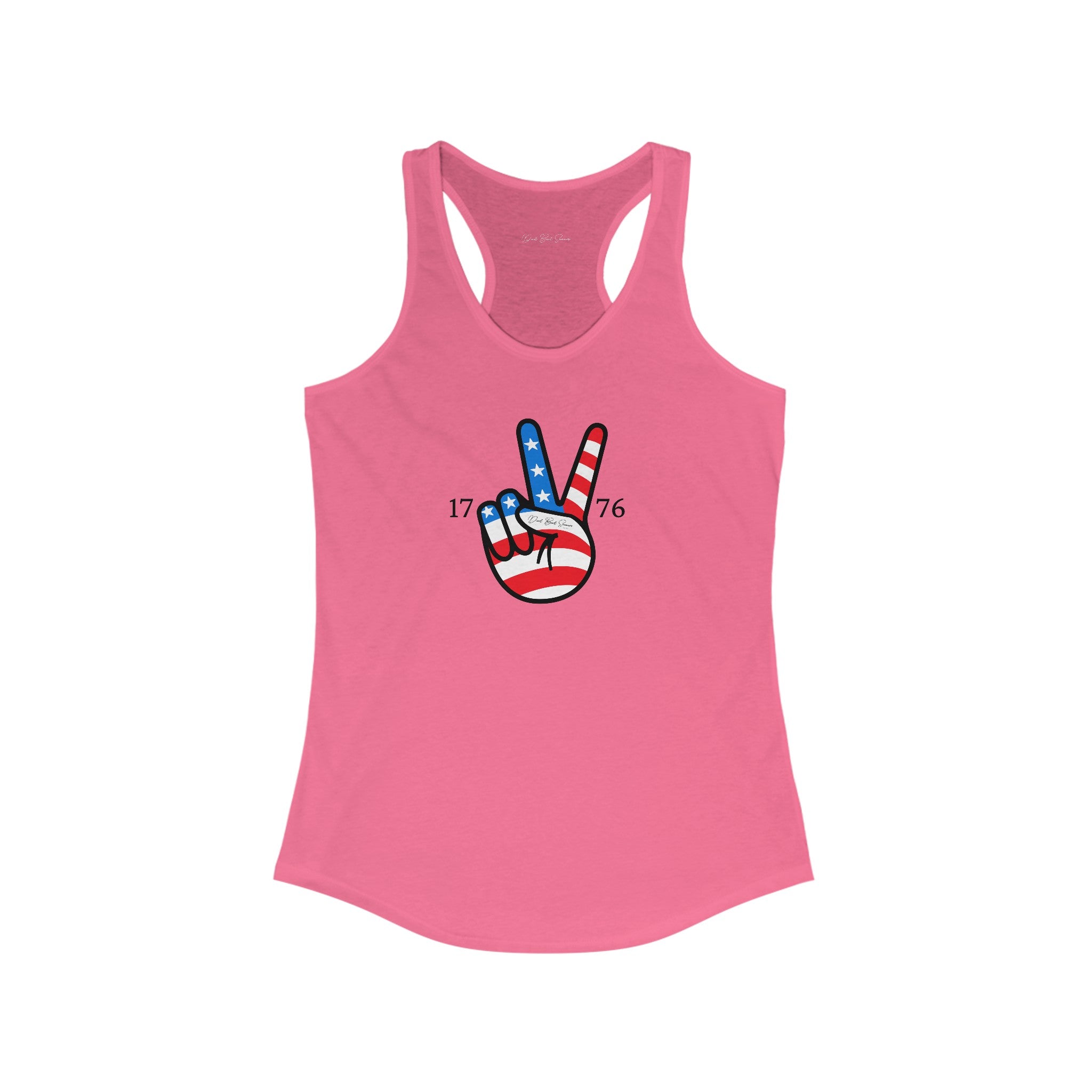 "1776 Peace Sign Tank-Top" - Ladies Tank Tops
