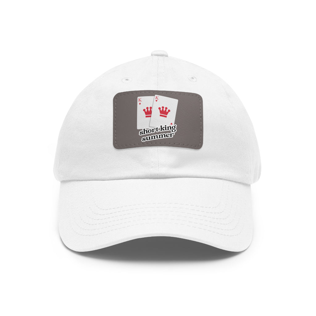 Short King Summer Hat with Leather Patch - Dad Bod Summer